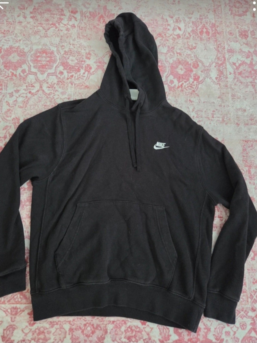 Nike Black Hooded Pullover Sweatshirt